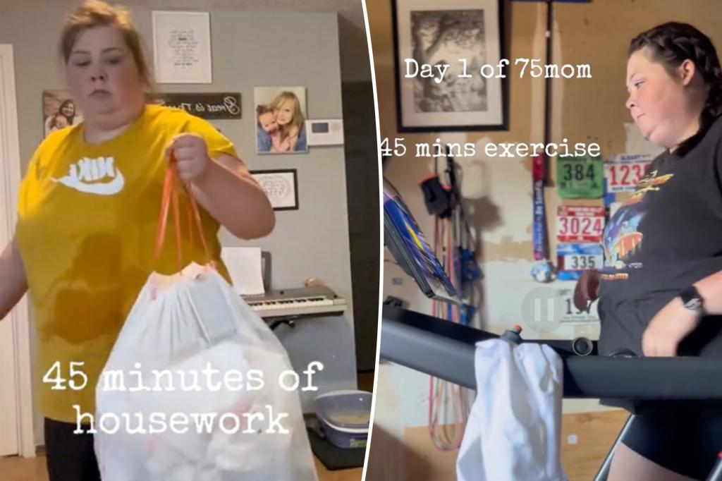 75 Mom's New Fitness Craze Helps Moms Rediscover Their Worth Doing Housework