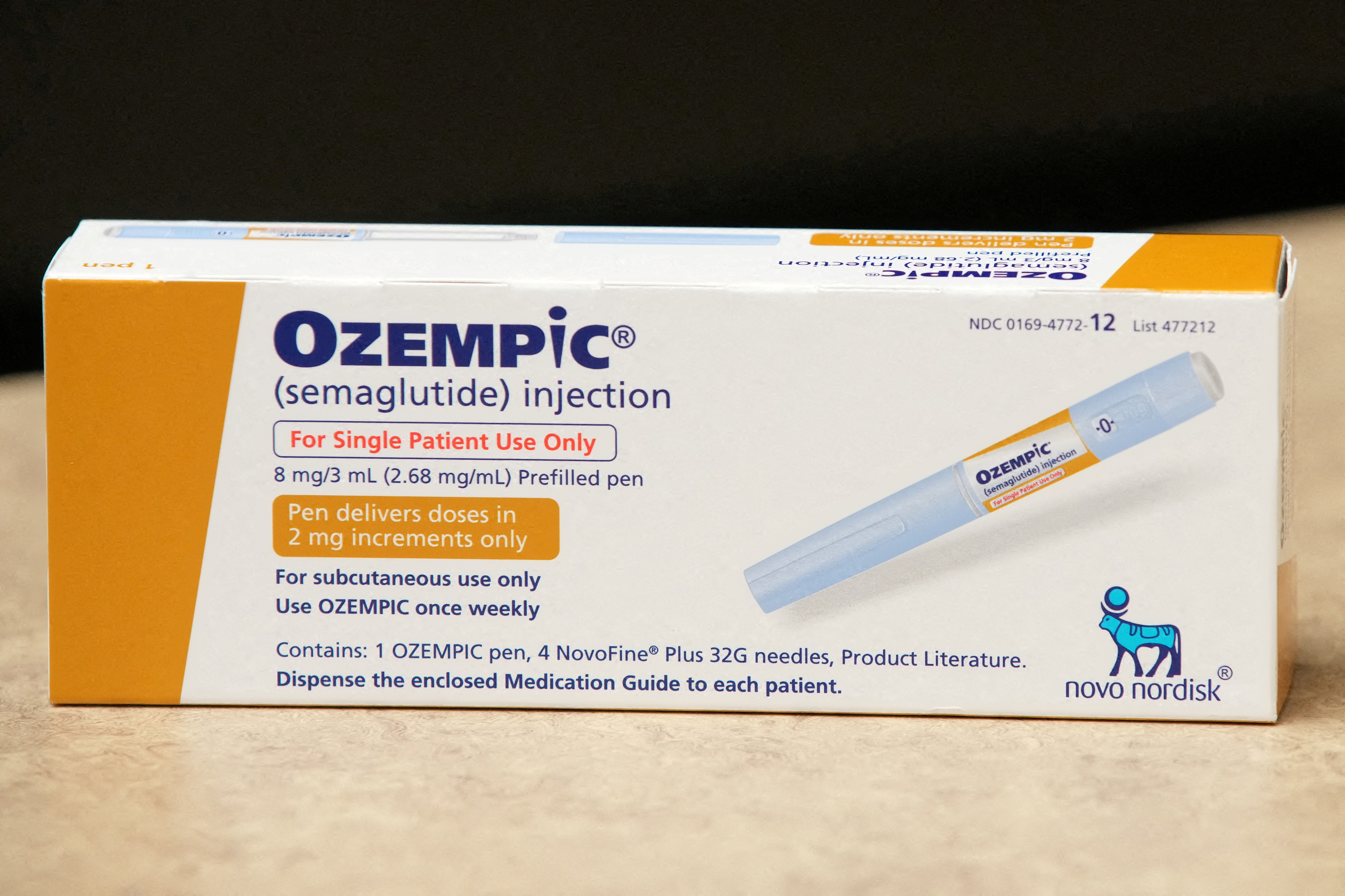 Ozempic is on display in a pharmacy in Provo